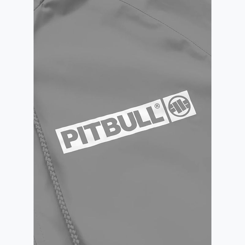 Kurtka męska Pitbull Athletic Logo Hooded Nylon light grey 9