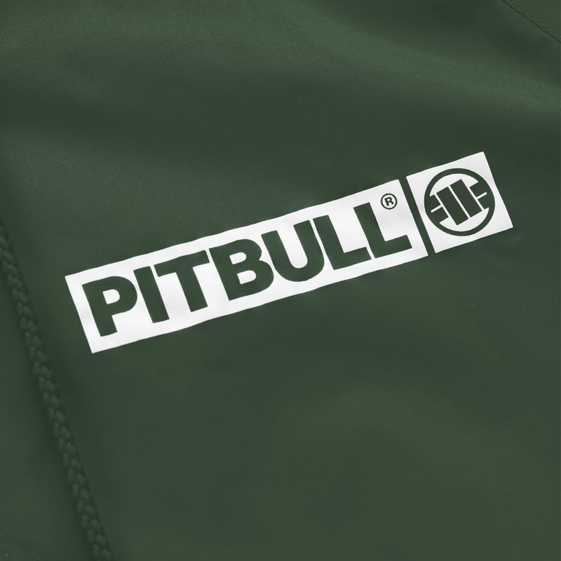 Kurtka męska Pitbull Athletic Hilltop Hooded Nylon dark green 7