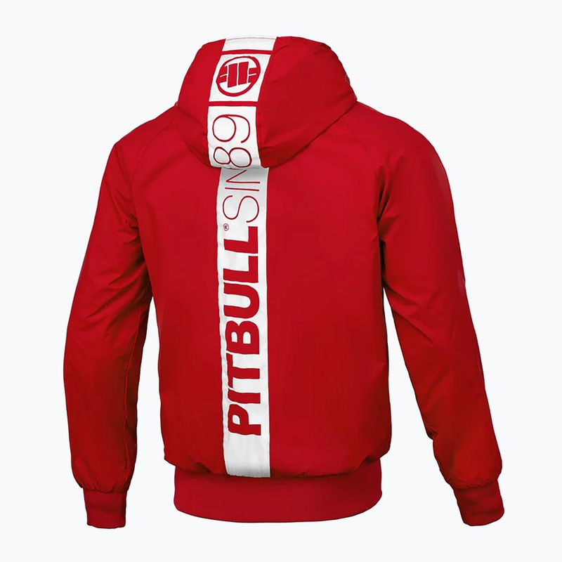 Kurtka męska Pitbull Athletic Hilltop Hooded Nylon red 2