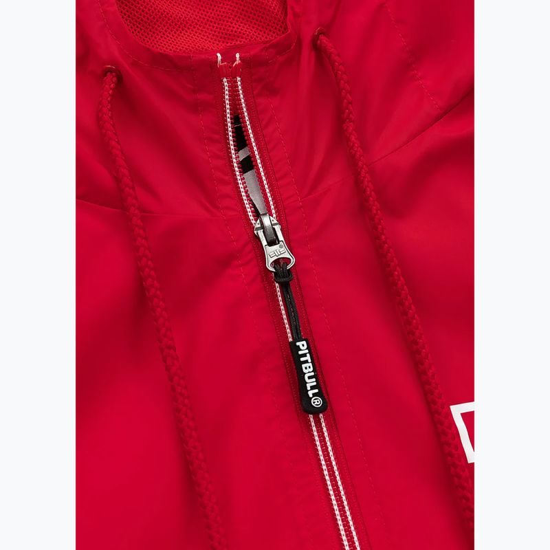 Kurtka męska Pitbull Athletic Hilltop Hooded Nylon red 4
