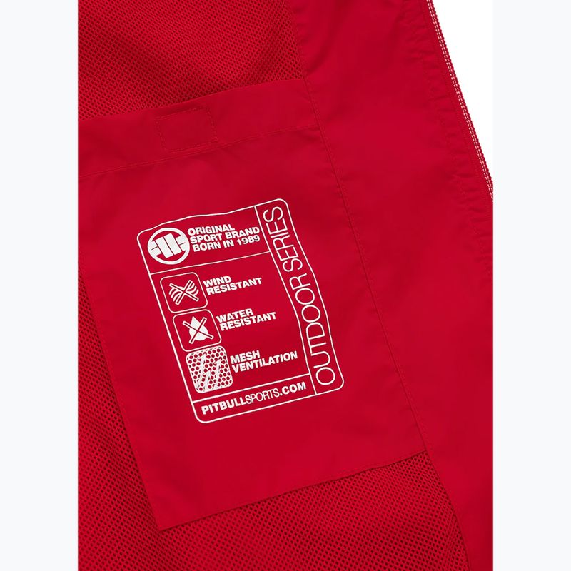 Kurtka męska Pitbull Athletic Hilltop Hooded Nylon red 8