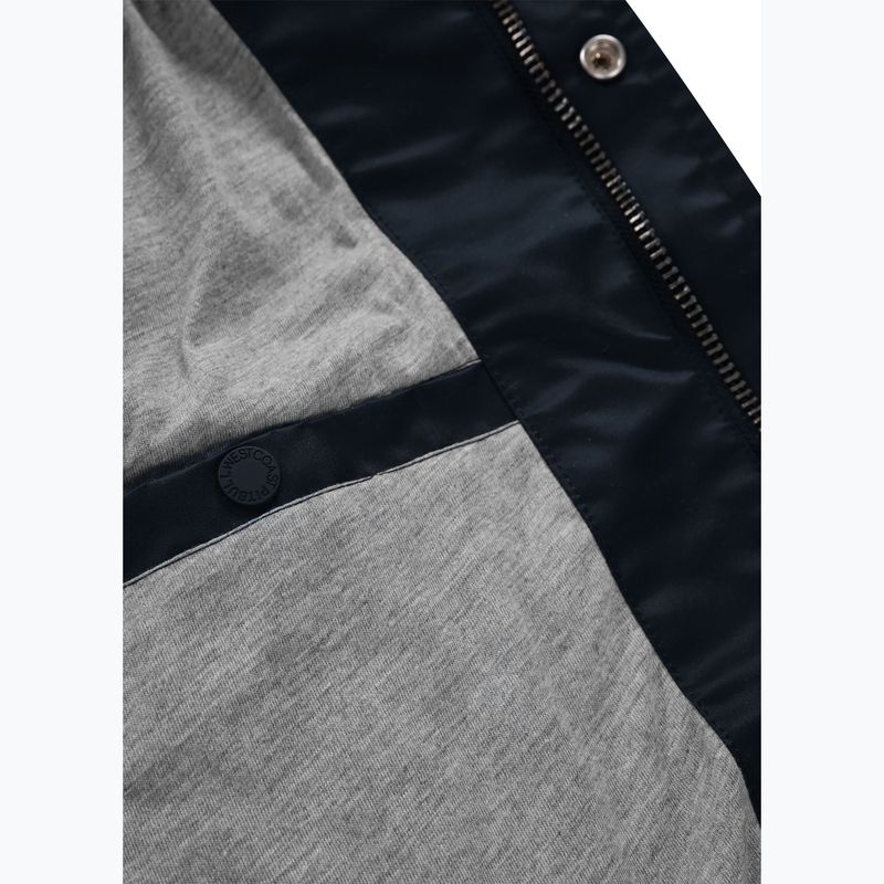 Kurtka męska Pitbull Falcon Ridge Bomber Hooded navy/ecru 14