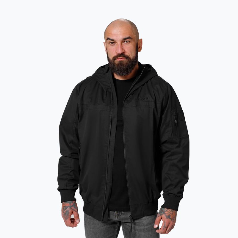 Kurtka męska Pitbull Longwood Hooded black 4