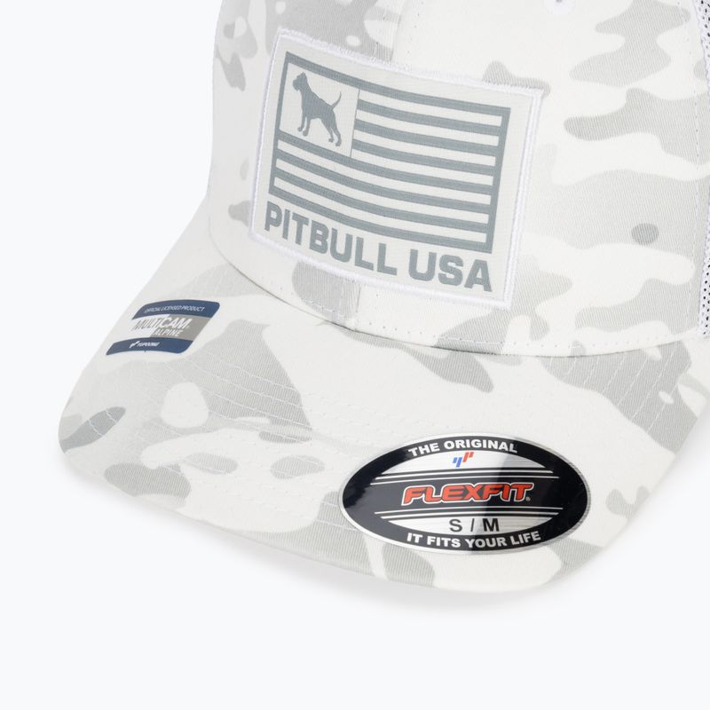 Czapka z daszkiem męska Pitbull Mesh Full Cap Pitbull Usa Multicam biały/moro 3