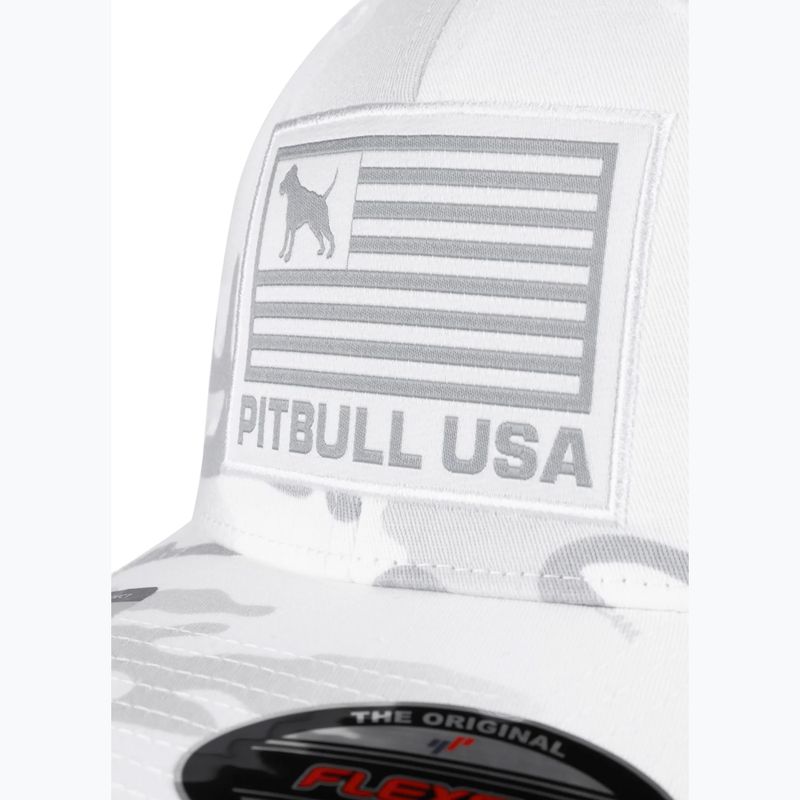 Czapka z daszkiem męska Pitbull Mesh Full Cap Pitbull Usa Multicam biały/moro 3
