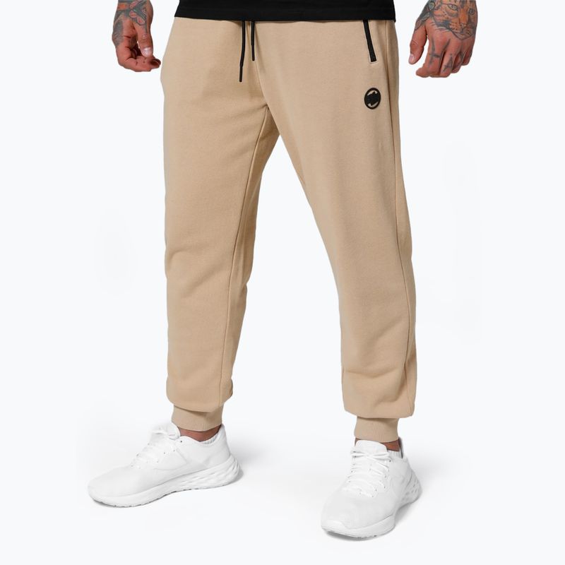 Spodnie męskie Pitbull Trackpants Terry Group sand