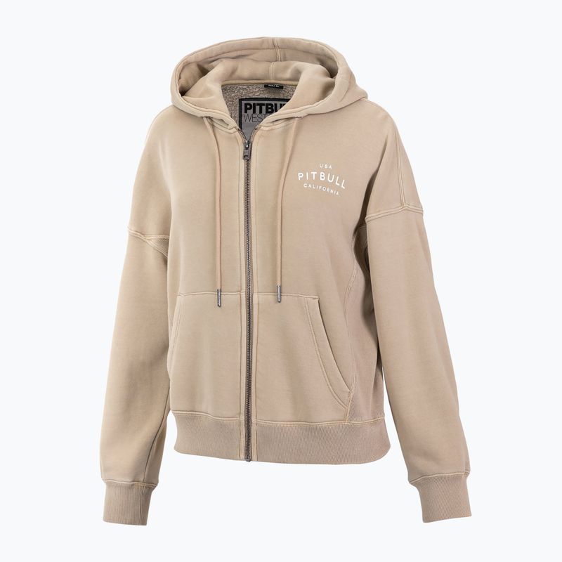 Bluza damska Pitbull Manzanita Washed Hooded Zip sand 3