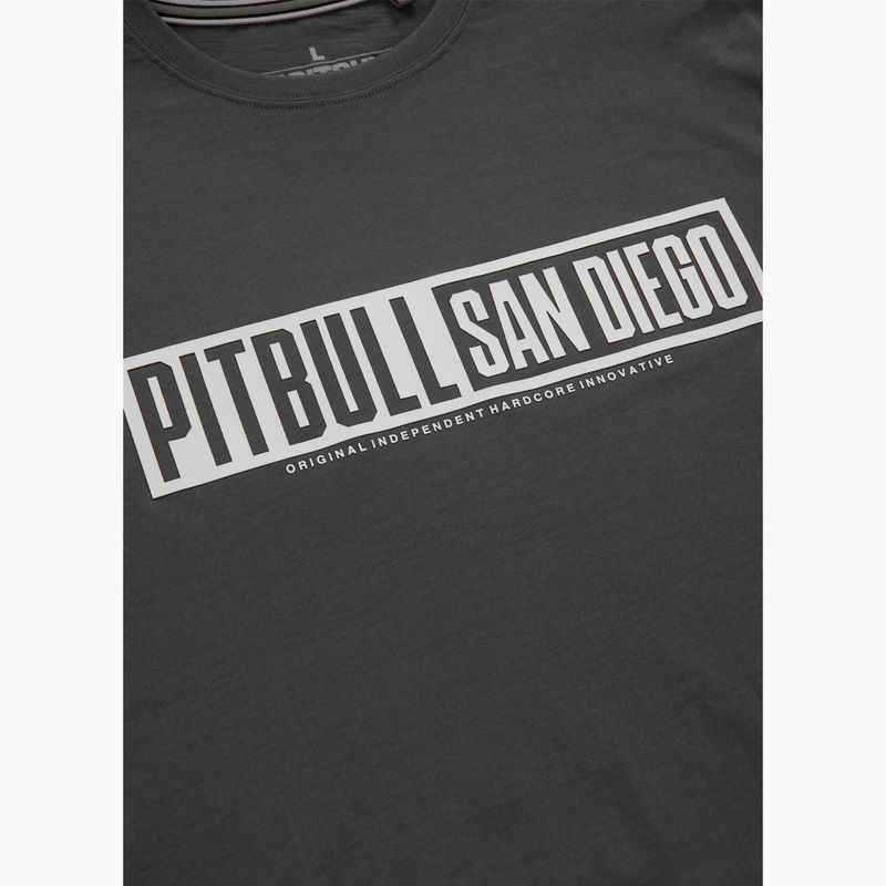 Koszulka męska Pitbull Eighty Nine Dog graphite 9