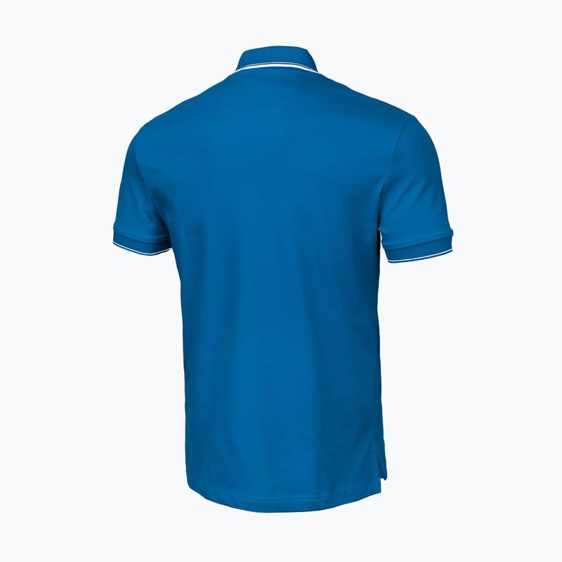 Koszulka polo męska Pitbull Polo Pique Stripes Regular royal blue 5