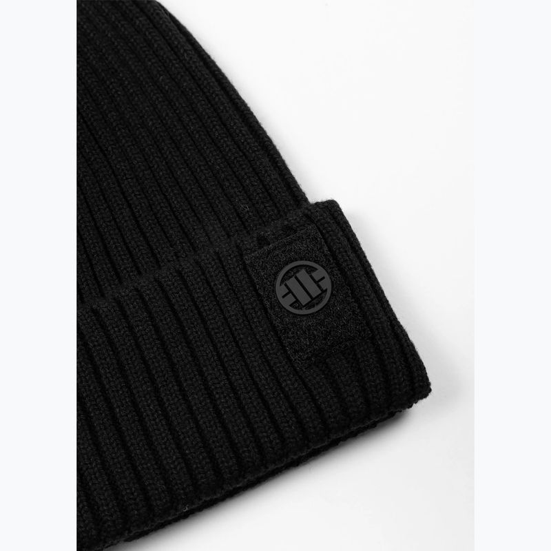Czapka zimowa Pitbull Beanie Velcro Logo black 2
