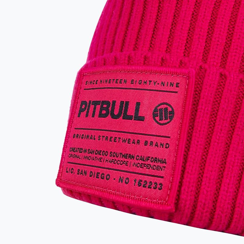 Czapka zimowa męska Pitbull Beanie Dock pink 3