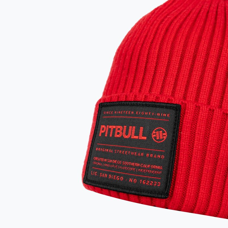 Czapka zimowa męska Pitbull Beanie Dock red 3