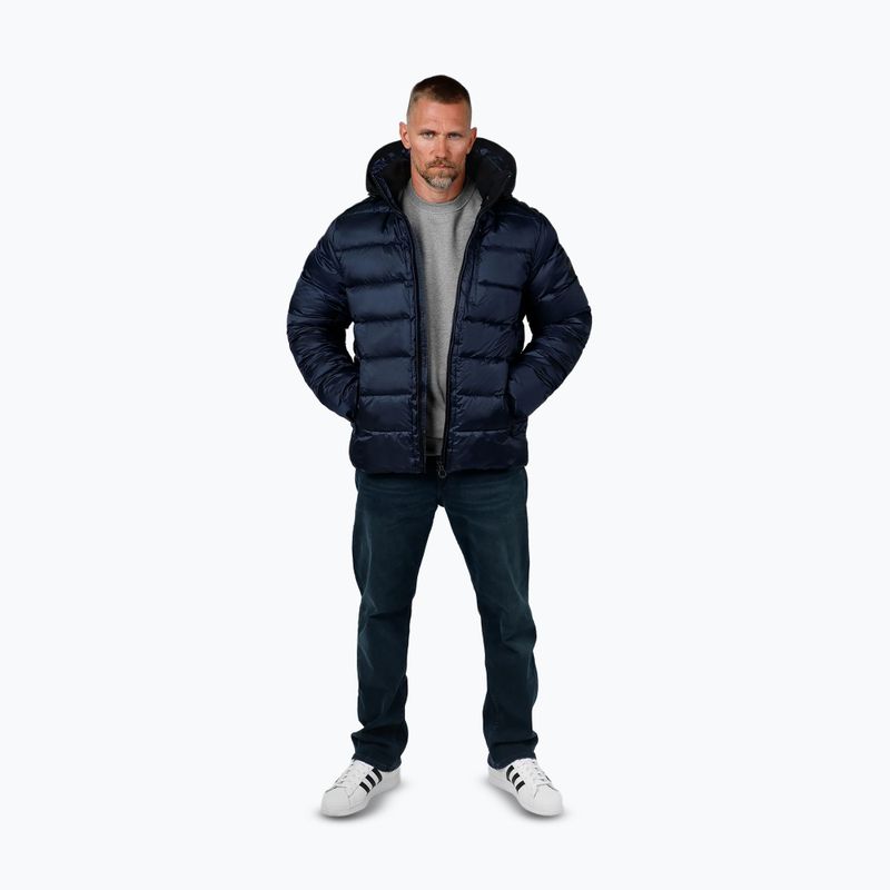 Kurtka zimowa męska Pitbull Barles Ribstop Padded Hooded dark navy 2