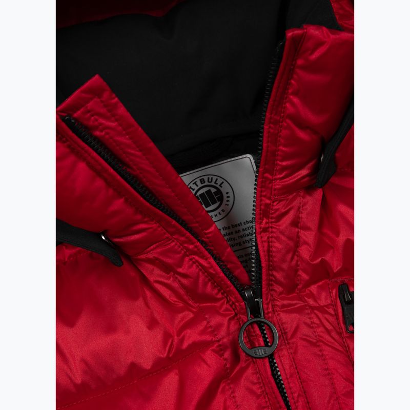 Kurtka zimowa męska Pitbull Barles Ribstop Padded Hooded red 3