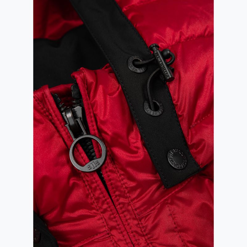 Kurtka zimowa męska Pitbull Barles Ribstop Padded Hooded red 4