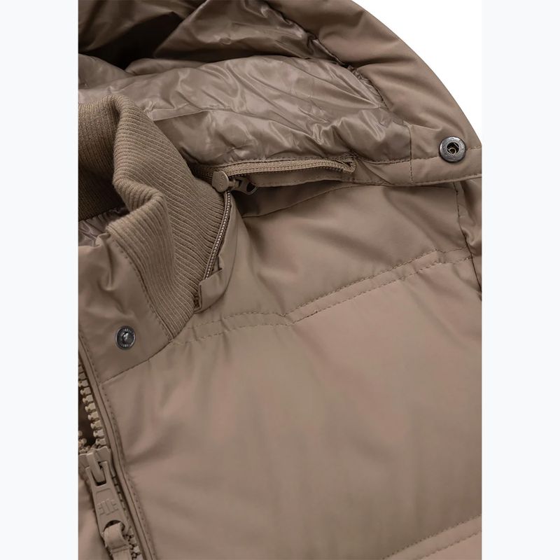 Kurtka zimowa męska Pitbull Duncan Quilted Hooded dark sand 6