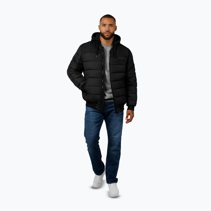 Kurtka męska Pitbull Hidden Quilted Hooded black/black 2