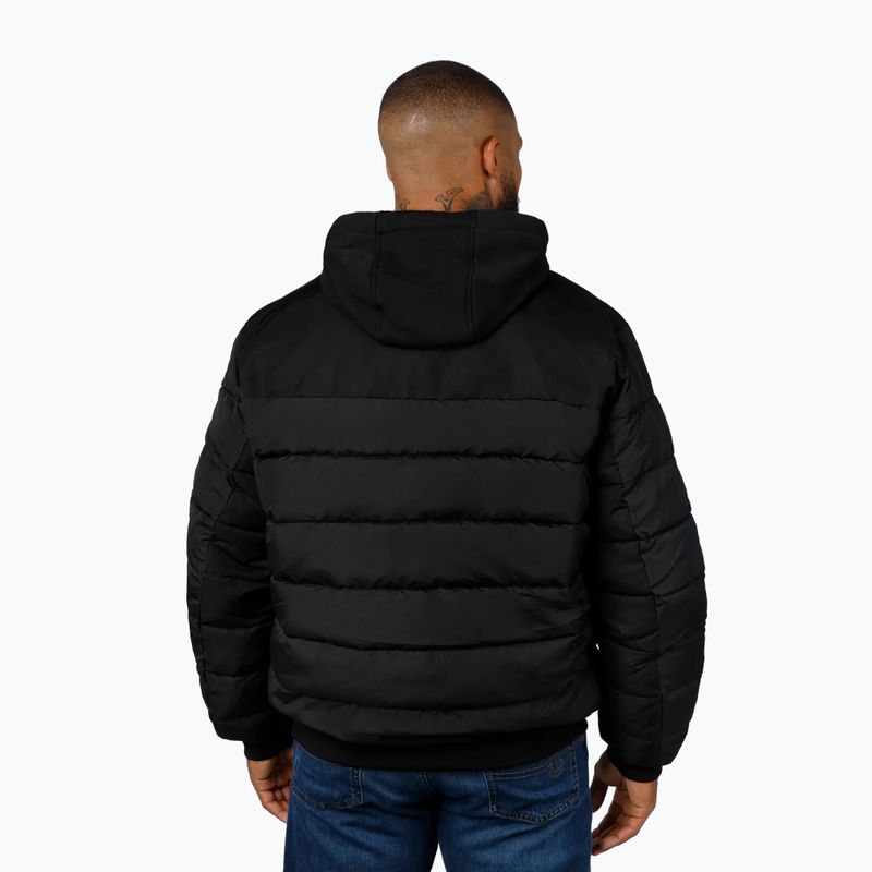 Kurtka męska Pitbull Hidden Quilted Hooded black/black 3