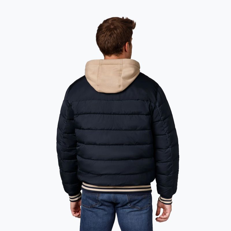 Kurtka męska Pitbull Hidden Quilted Hooded dark navy/beige 3
