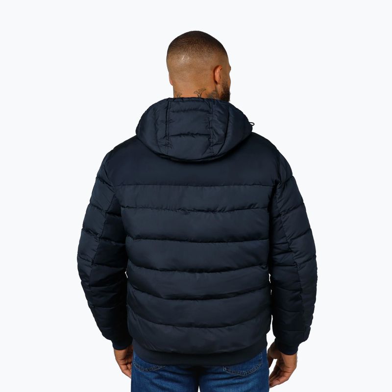Kurtka zimowa męska Pitbull Dillon Quilted Hooded dark navy 3