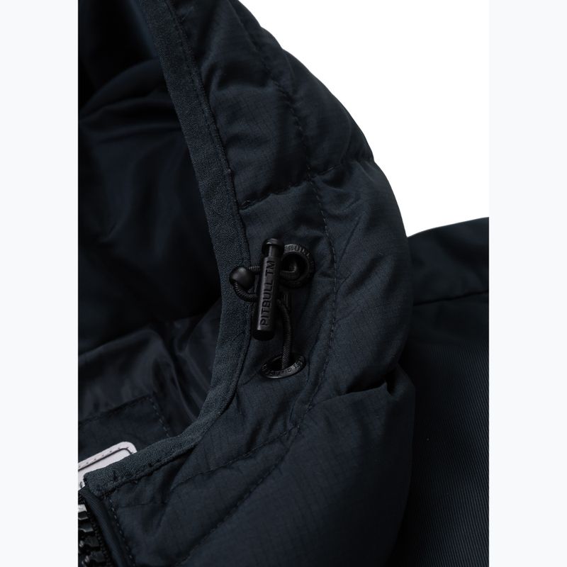 Kurtka zimowa męska Pitbull Dillon Quilted Hooded dark navy 4