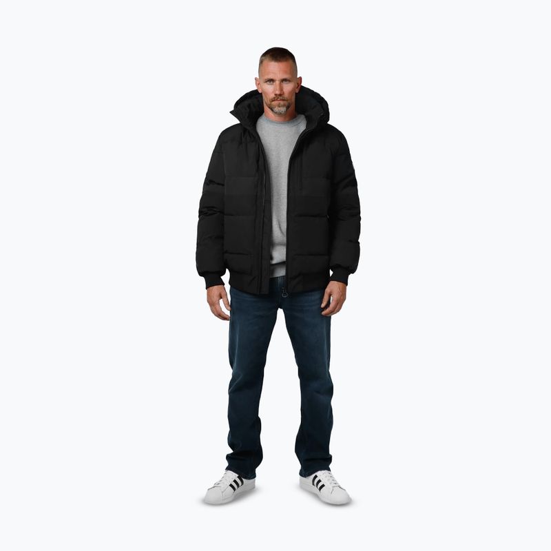 Kurtka zimowa męska Pitbull Patton Quilted Hooded black 2