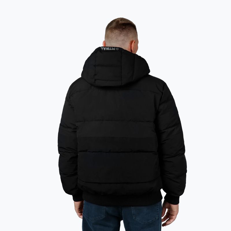 Kurtka zimowa męska Pitbull Patton Quilted Hooded black 3