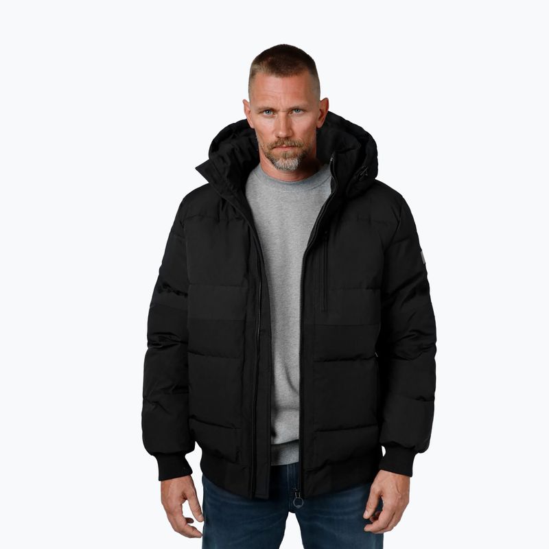 Kurtka zimowa męska Pitbull Patton Quilted Hooded black 4