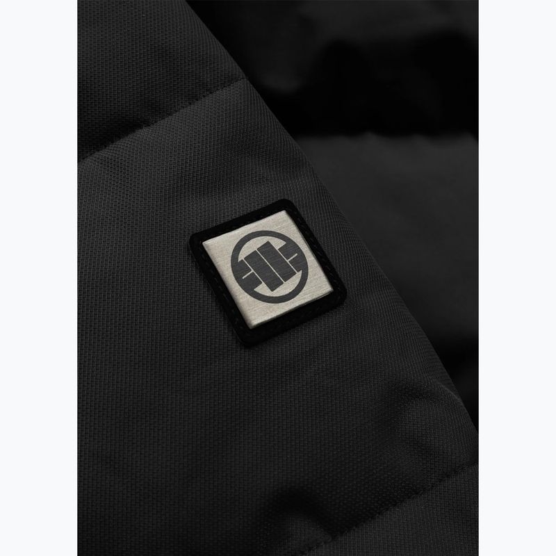 Kurtka zimowa męska Pitbull Patton Quilted Hooded black 12