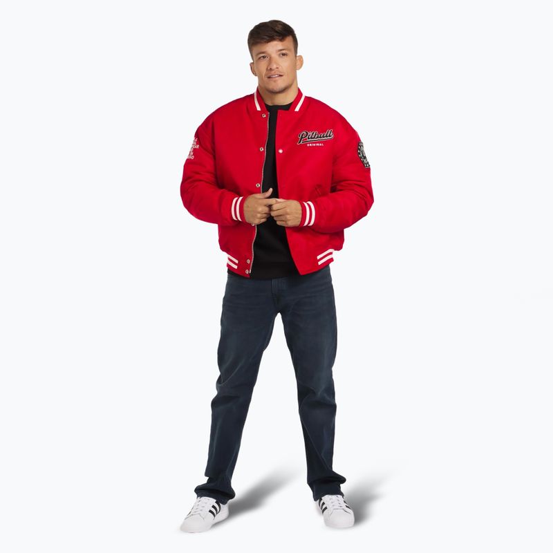 Kurtka męska Pitbull Seabridge Varsity red 2