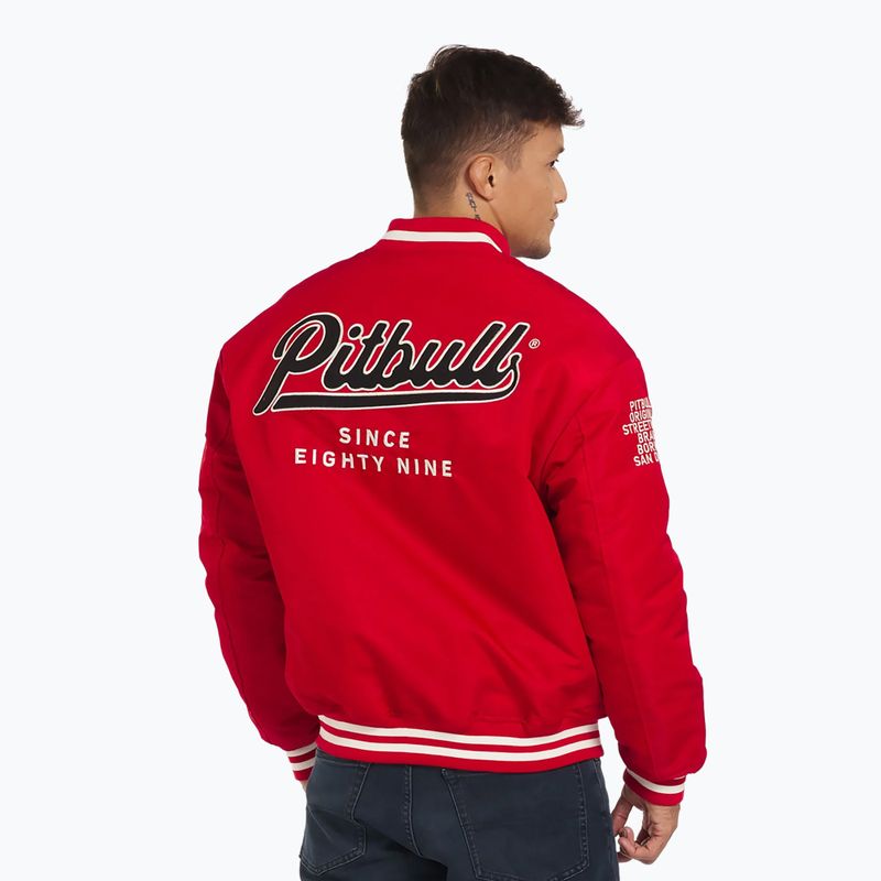 Kurtka męska Pitbull Seabridge Varsity red 3