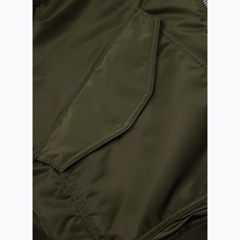 Kurtka zimowa męska Pitbull Harvest Hooded Bomber olive 13