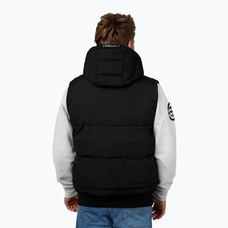 Bezrękawnik męski Pitbull Patton Quilted Hooded black 3