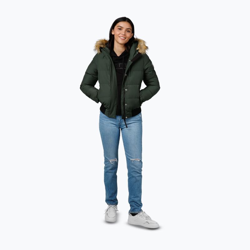Kurtka zimowa damska Pitbull Azalea Quilted Hooded olive 2