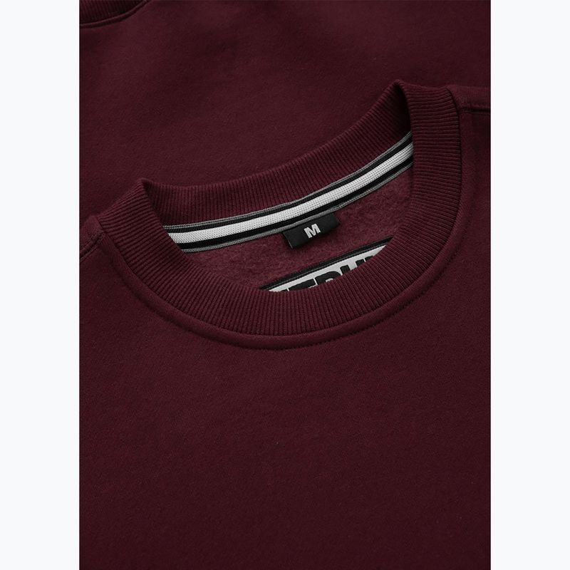 Bluza męska Pitbull Small Logo Crewneck burgundy 3