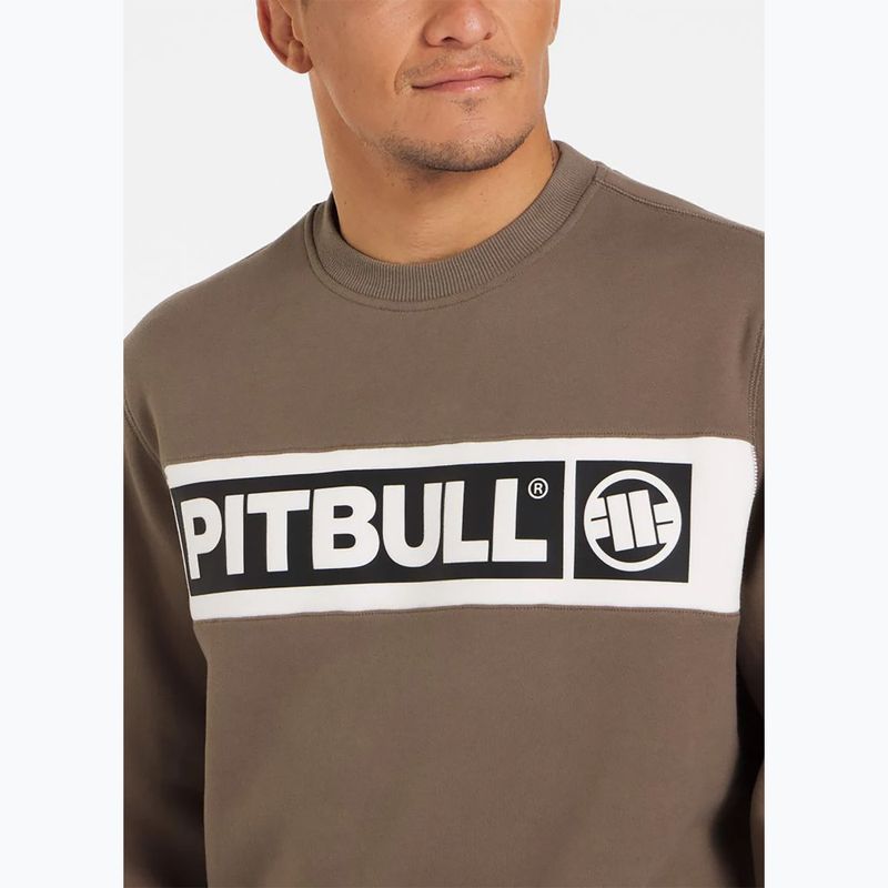 Bluza męska Pitbull Sherwood Crewneck brown 4