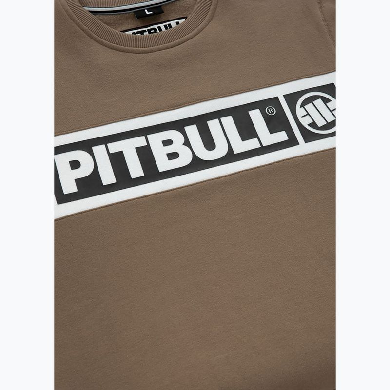 Bluza męska Pitbull Sherwood Crewneck brown 8