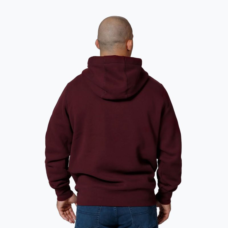 Bluza męska Pitbull Small Logo Hooded burgundy 3