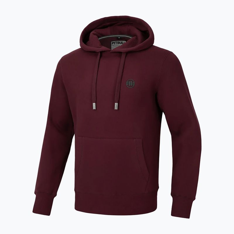 Bluza męska Pitbull Small Logo Hooded burgundy