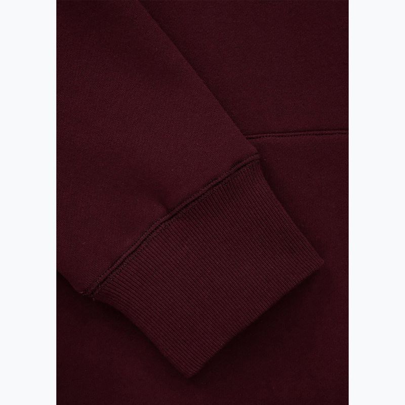 Bluza męska Pitbull Small Logo Hooded burgundy 4