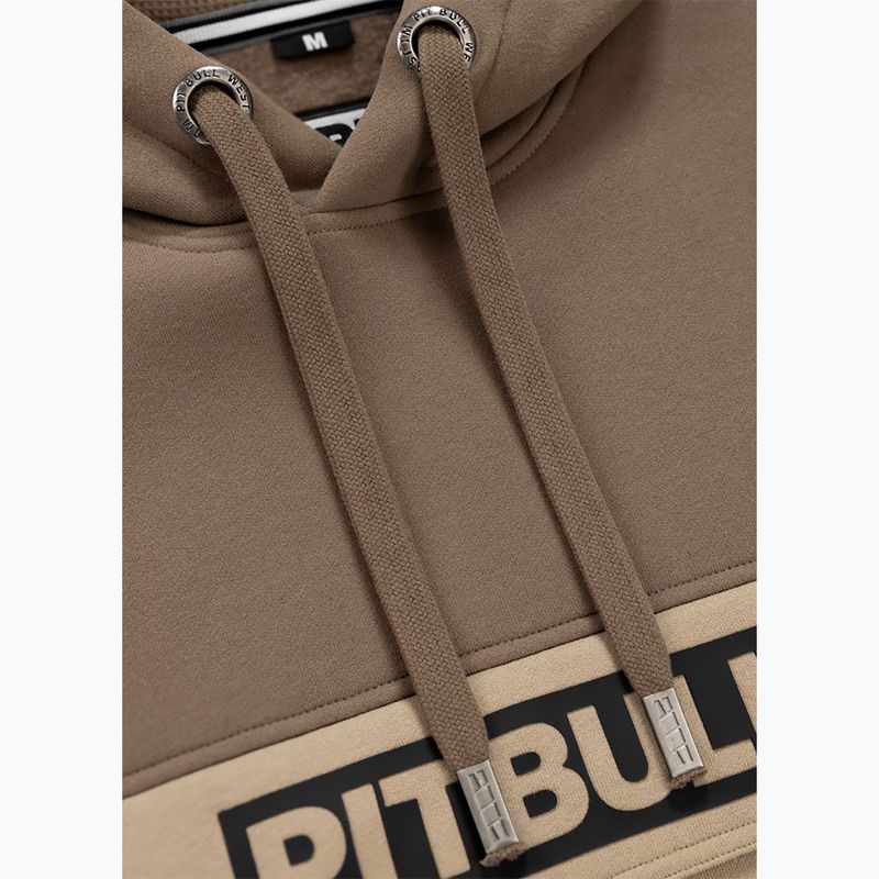 Bluza męska Pitbull Hilltop 2 Hooded brown/pale sand 7