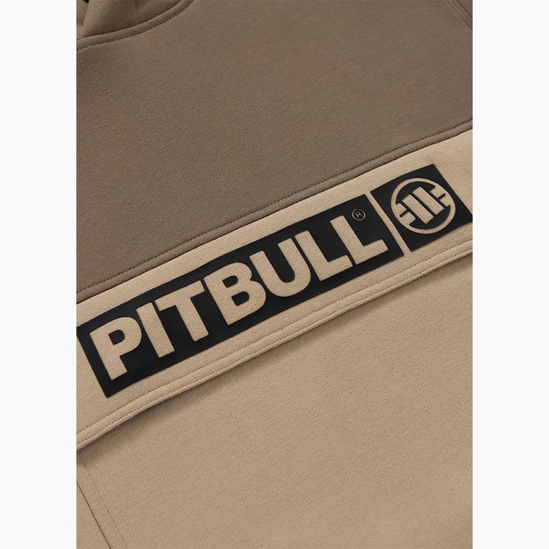 Bluza męska Pitbull Hilltop 2 Hooded brown/pale sand 8