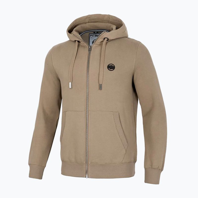 Bluza męska Pitbull Small Logo Hooded Zip pale sand