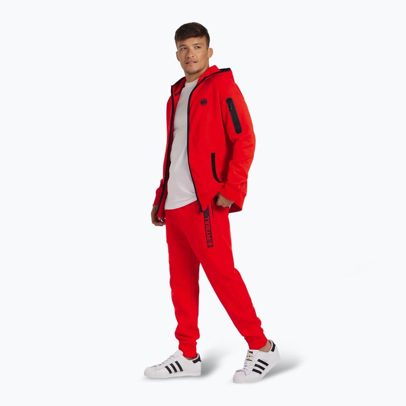 Bluza męska Pitbull Hermes Hooded Zip flame red 2