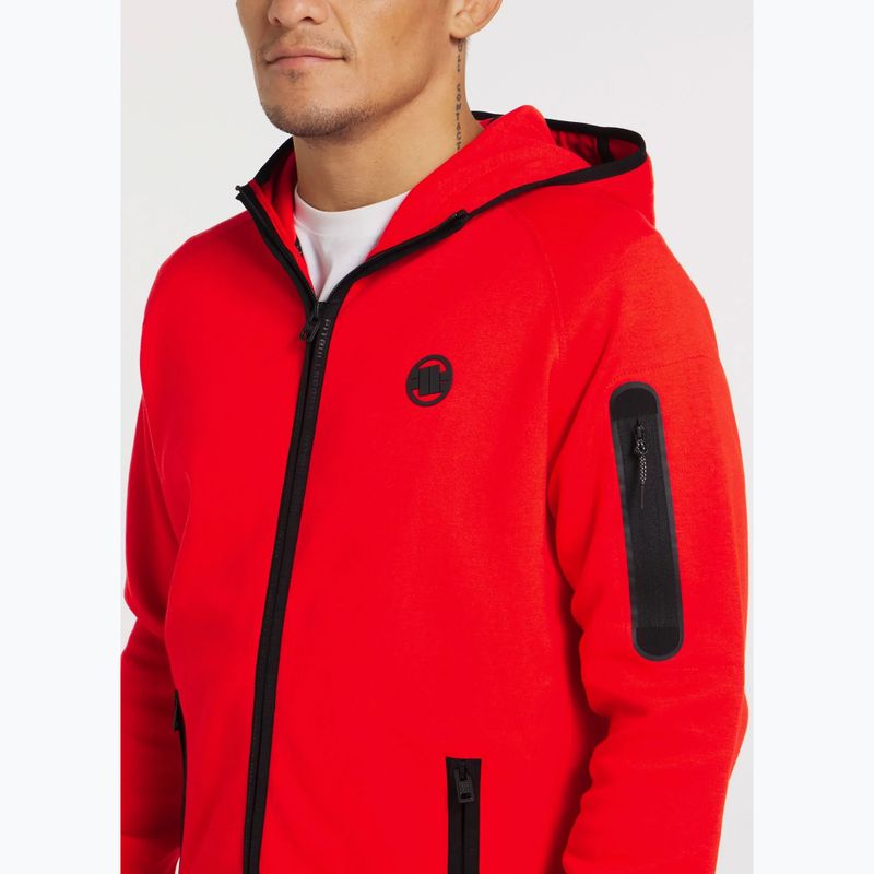 Bluza męska Pitbull Hermes Hooded Zip flame red 5