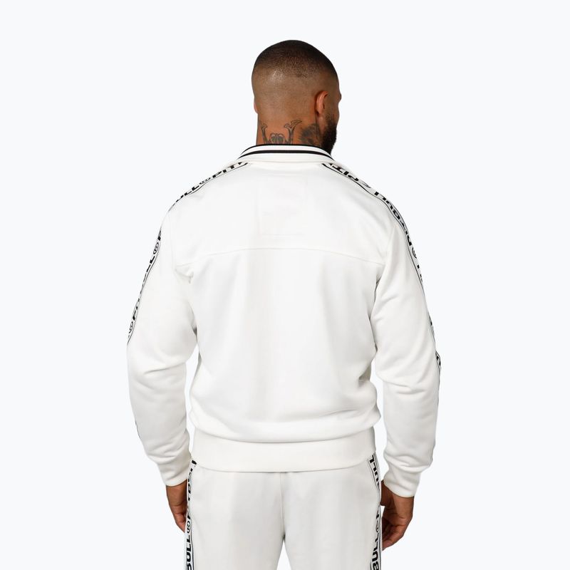 Bluza męska Pitbull Trackjacket Tape Logo Terry Group off white 3