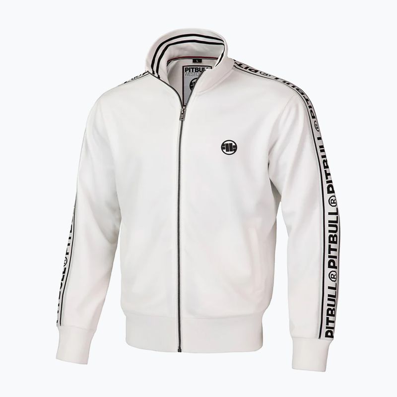 Bluza męska Pitbull Trackjacket Tape Logo Terry Group off white