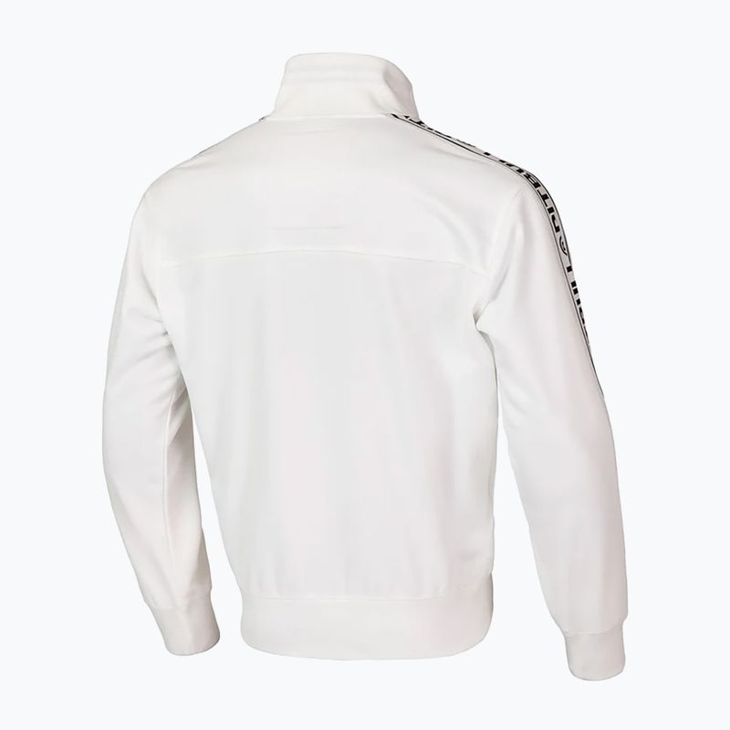 Bluza męska Pitbull Trackjacket Tape Logo Terry Group off white 2