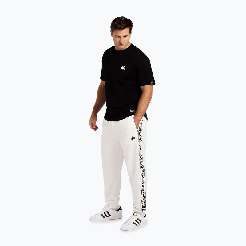 Spodnie męskie Pitbull Trackpants Tape Logo Terry Group off white 2