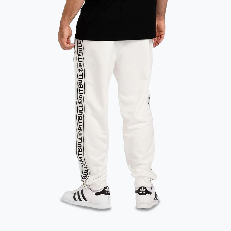 Spodnie męskie Pitbull Trackpants Tape Logo Terry Group off white 3